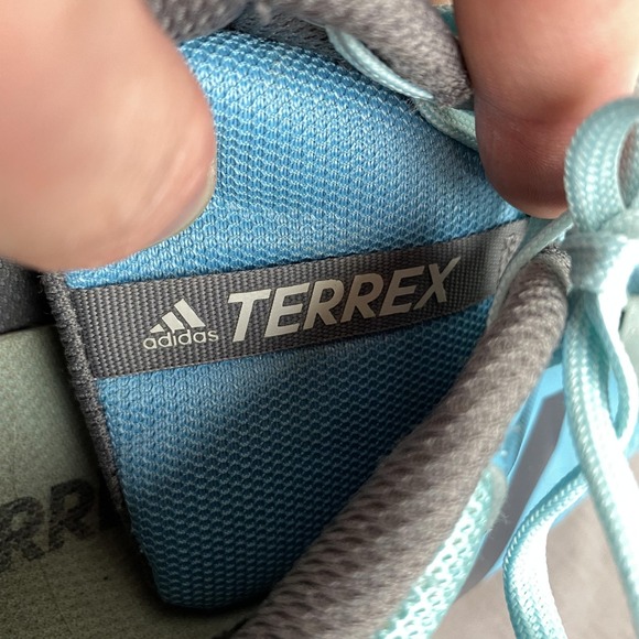 Adidas Terrex Shoes Mens Size 9 Blue Trail‎ Running Athletic Outdoor S80906 Grip - Picture 6 of 11